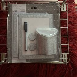 Locker Organizer Set Sparkly Silver Or Black