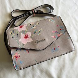 Guess Taupe Mini Kalei Crossbody Purse Bag 