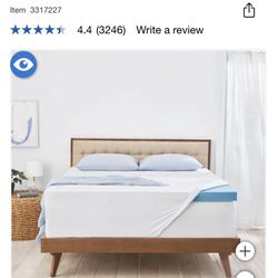 Novaform King Memory Foam Mattress Topper