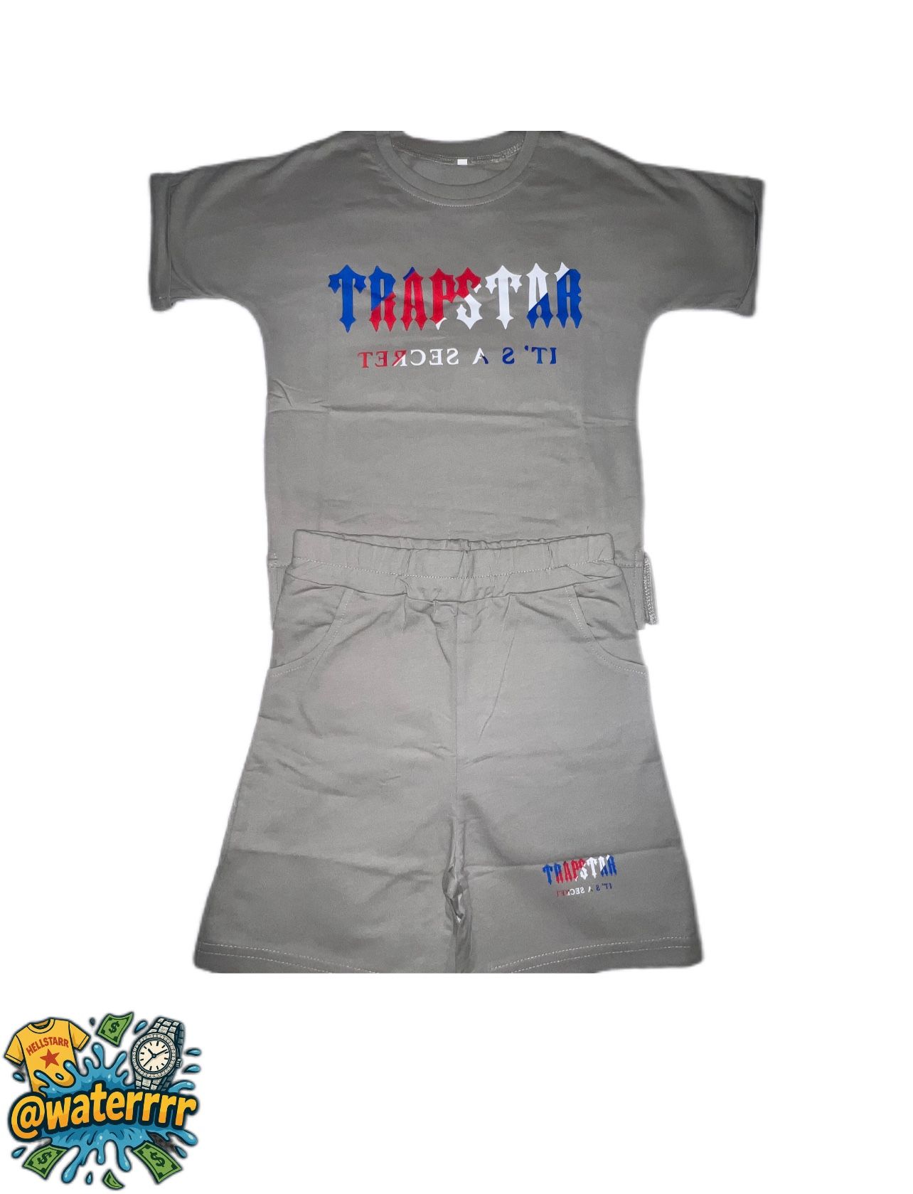 Kids Toddler Trapstar Grey 2 Pc Set