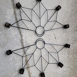 Fire Dancing Cast Iron Fans