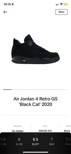 black cats size 5.5