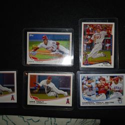 5 Mike Trout Cards