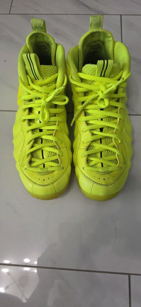 Sz10 Nike Air Foamposite Pro Volt 2020 624041-700 Neon Yellow Green Men’s OG