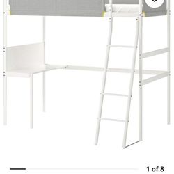 Loft Bed Frame With Desk And Table From І К Е А