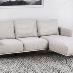 Brand New Grey Modern Style Sectional Sofa 