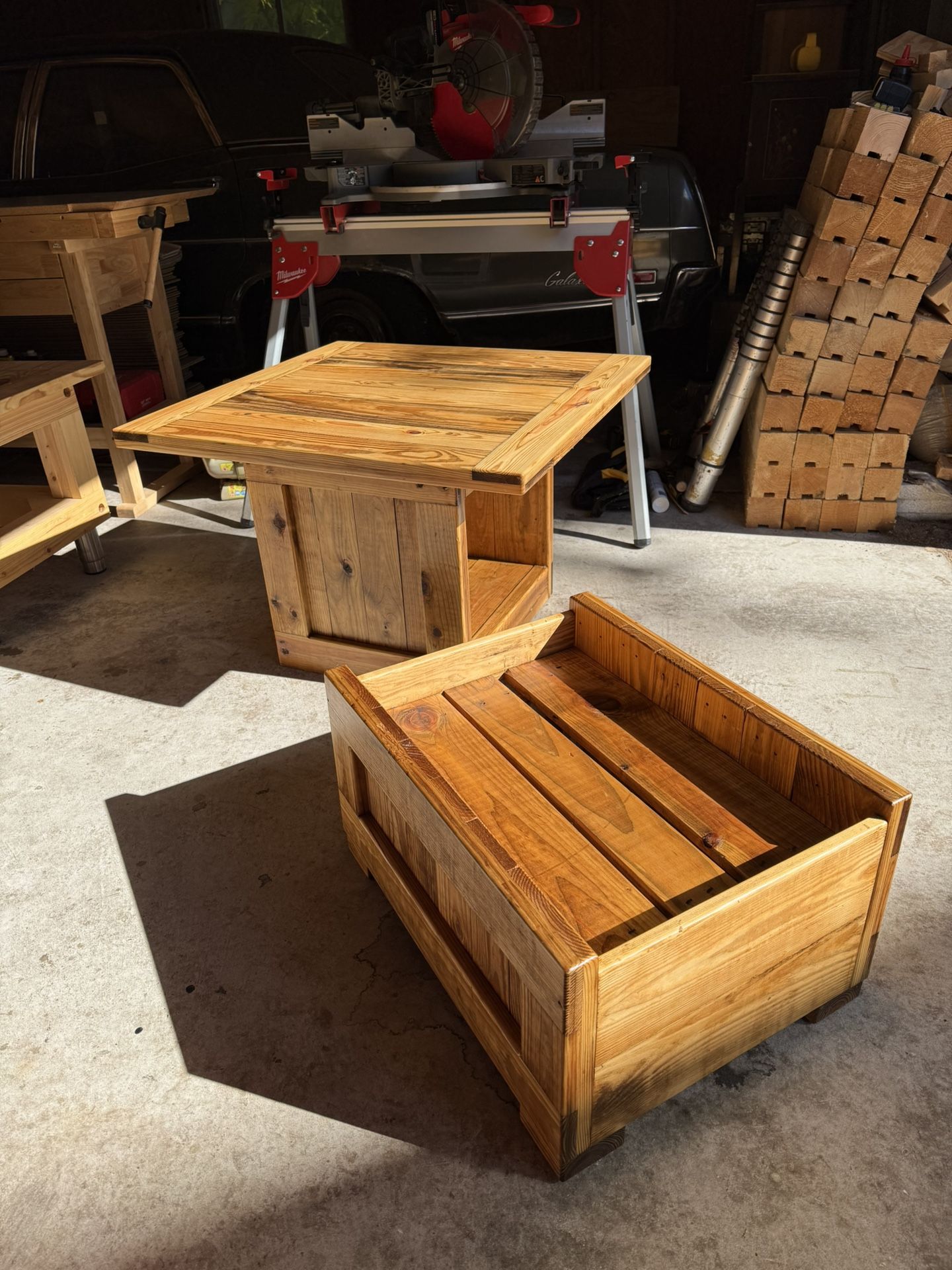 Coffee Table And Ottoman
