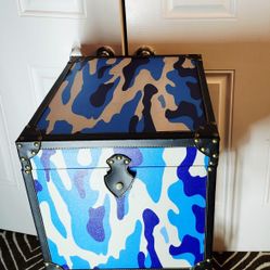 Square Camouflaged Blue Trunk