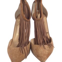 Christian Louboutin Suede Fringe Heels