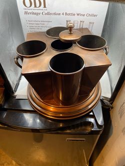 ❗️🔥 25% OFF 🔥❗️ 💎 ODI Old Dutch International 💎 Four Bottle Wine  Chiller Antique Copper Finish  💎 New In Box