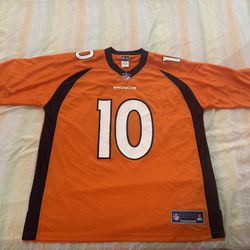 Denver Broncos NFL pro line Jerry Jeudy No. 10 football orange jersey size XL extra large