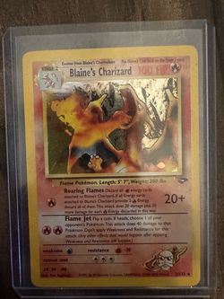 Vintage Pokemon Wizards of the Coast Blaine’s Charizard