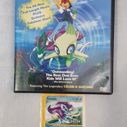 Pokemon 4 Ever DVD With Mint Condition Suicune Promo