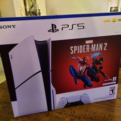 New Sealed PS5 Slim Spider-Man 2 Bundle Playstation Disk with proof of purchase
Price firm.  
