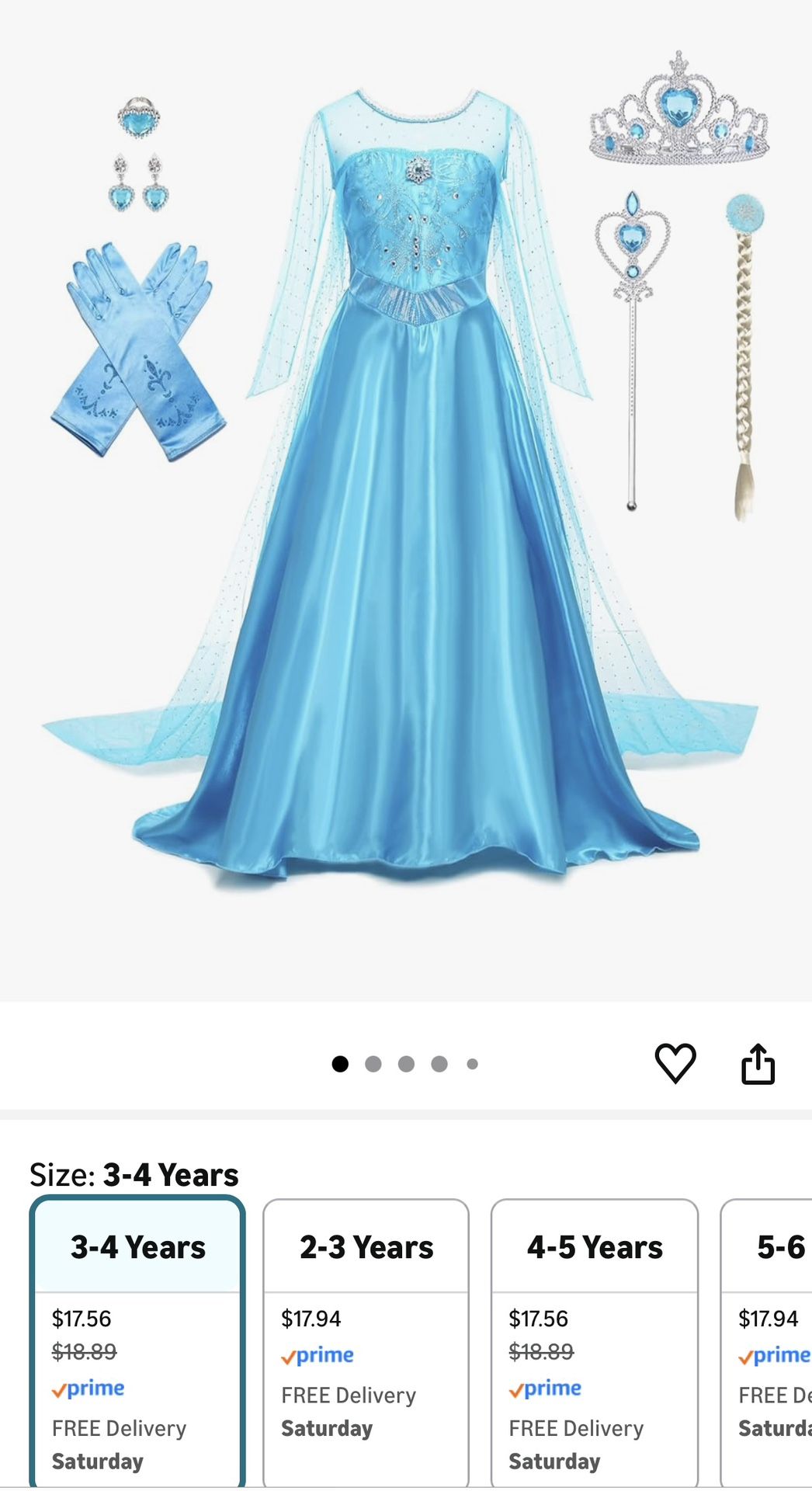 Elsa Frozen Princess 2T-3T