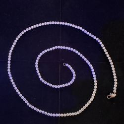 Iced Out 3mm Cubic Zirconia Tennis Chain