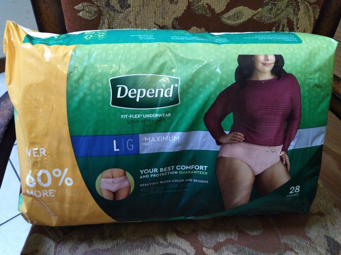 Depend Large Maximum Fit Flex Underwear 28 ct