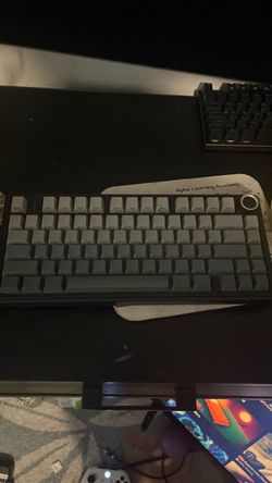 Mechanical Keyboard with Knob Gray Keycaps