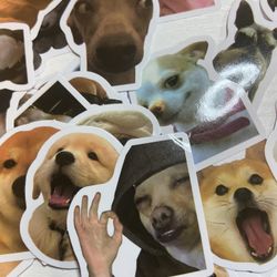 100 Funny Cute Dog stickers