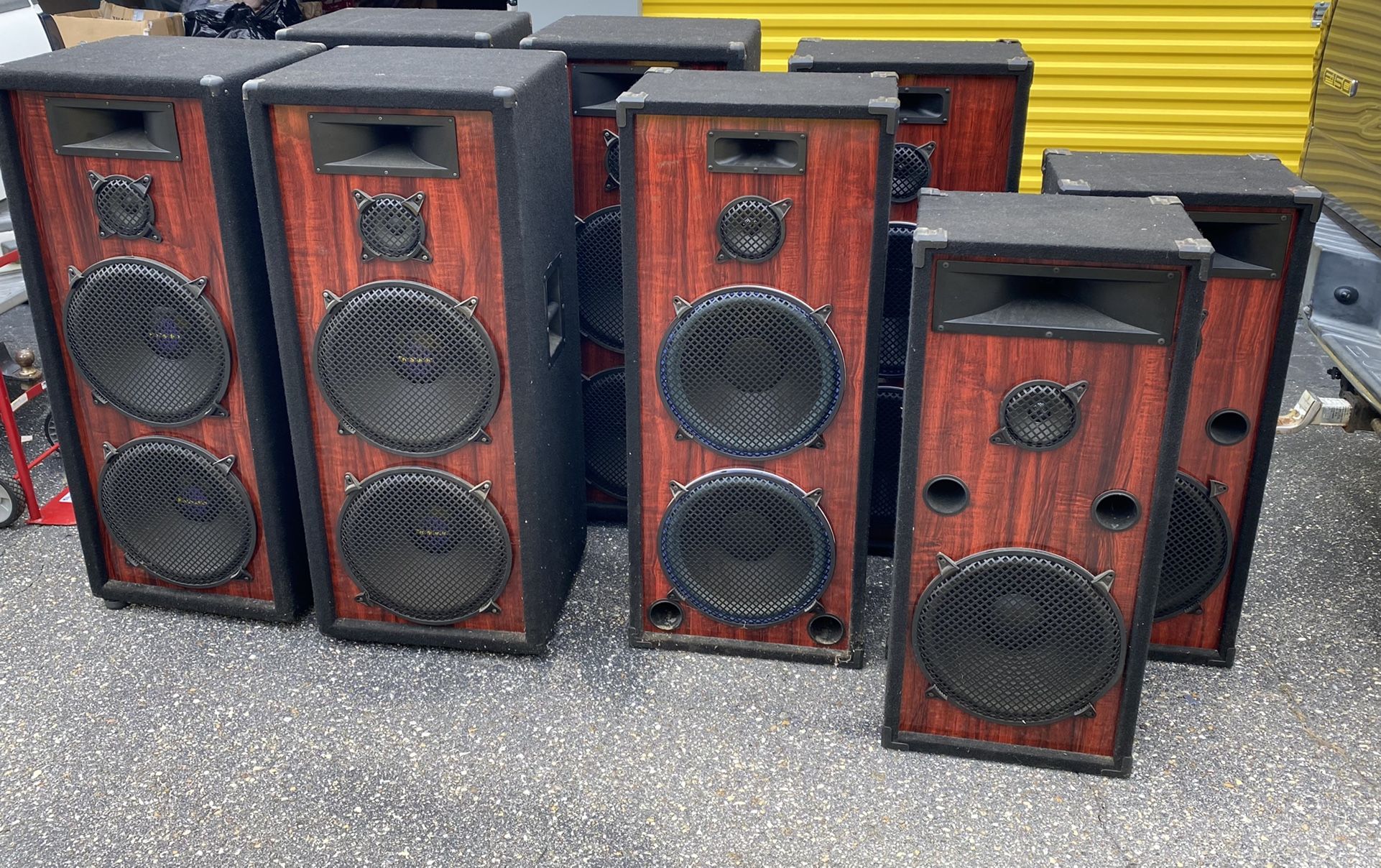 LOUD set of (12) Welton Pro Techwood Studio Speakers W/AUDIO ELECTRONICS