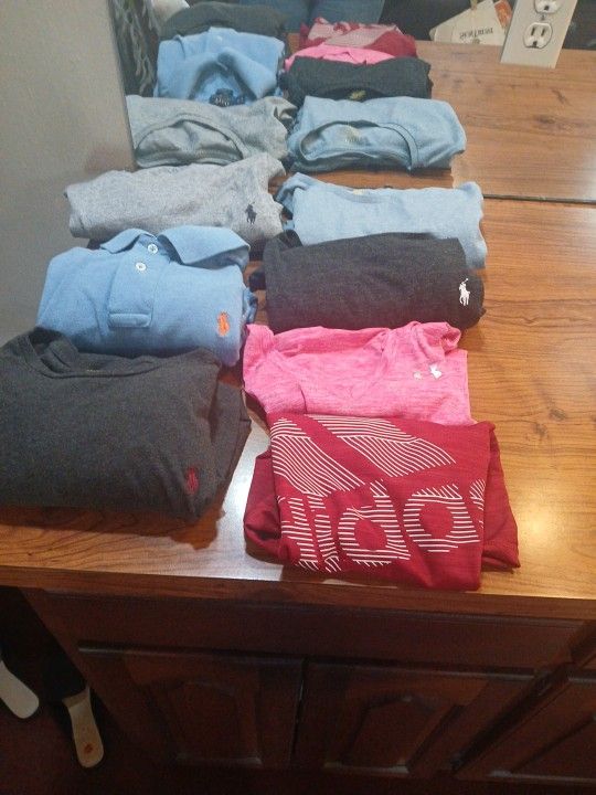 Men N Women  Polo Shirts, Addidas Shirt n UnderArmour  Shirts! Excellent Condition..