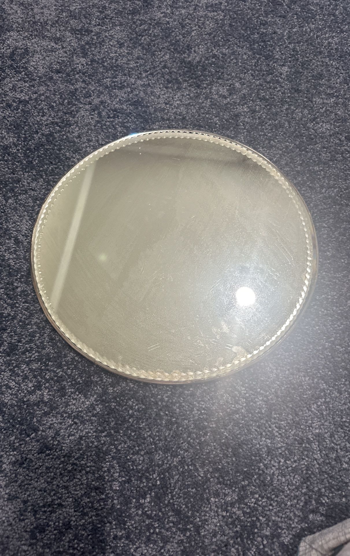 Antique Silver Trim Mirror 