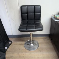 Faux Leather Bar Stool