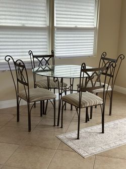 Glass Top Indoor/Outdoor Table