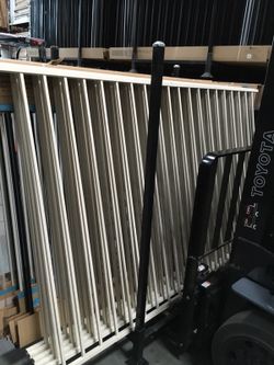 Steel fence panels 5' high by 8' wide