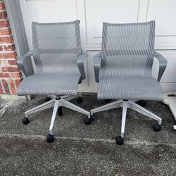 Herman Miller Setu side home office Swirl computer Chair Gray