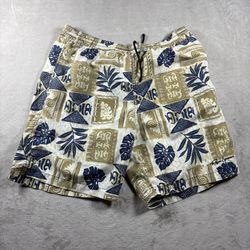 Reyn Spooner Board Shorts Men 34 Colorful Swim Trunks Tribal Print Drawstring#1A