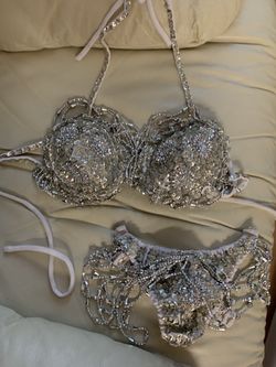 Belly dancer thong and bra custom made