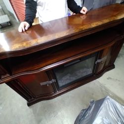 Electric Chimney  Solid Wood 