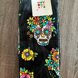 Halloween Sugar Skull Kitchen Towels 