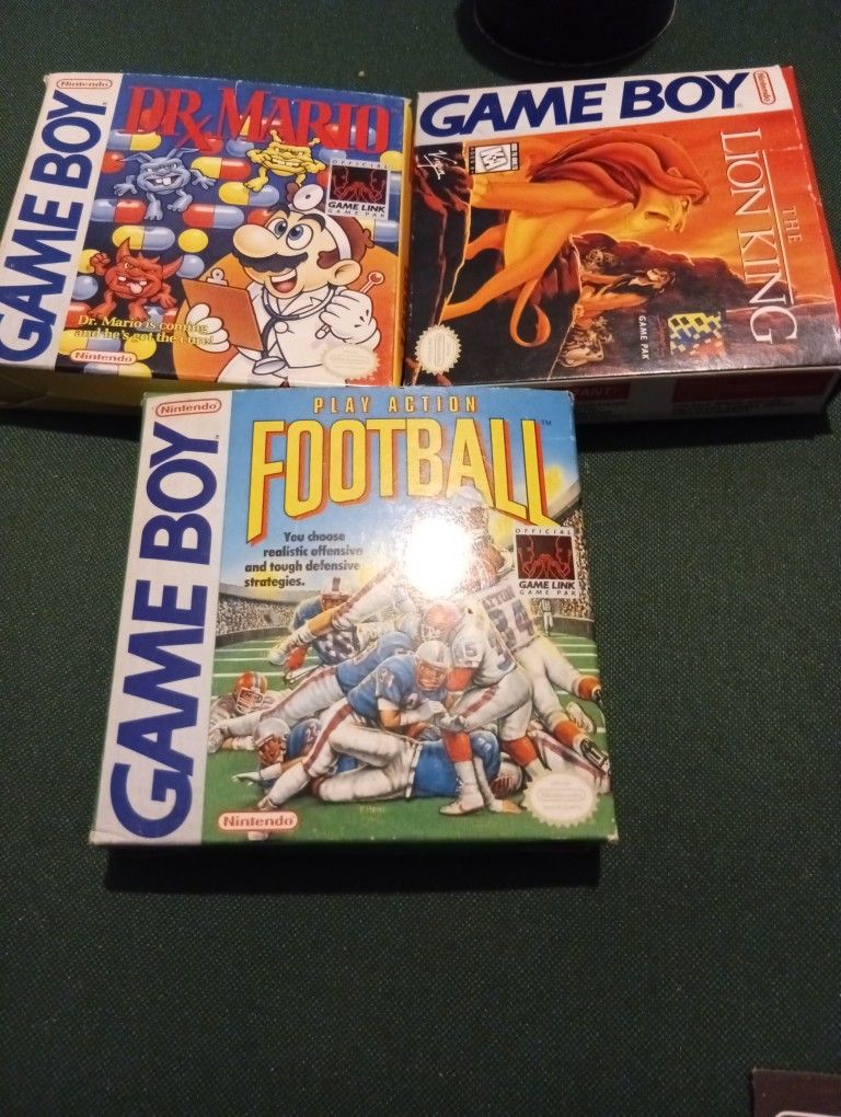3 Packs Game Boy Games New
