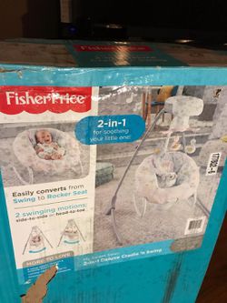 Brand new Fisher Price 2 in 1 swing