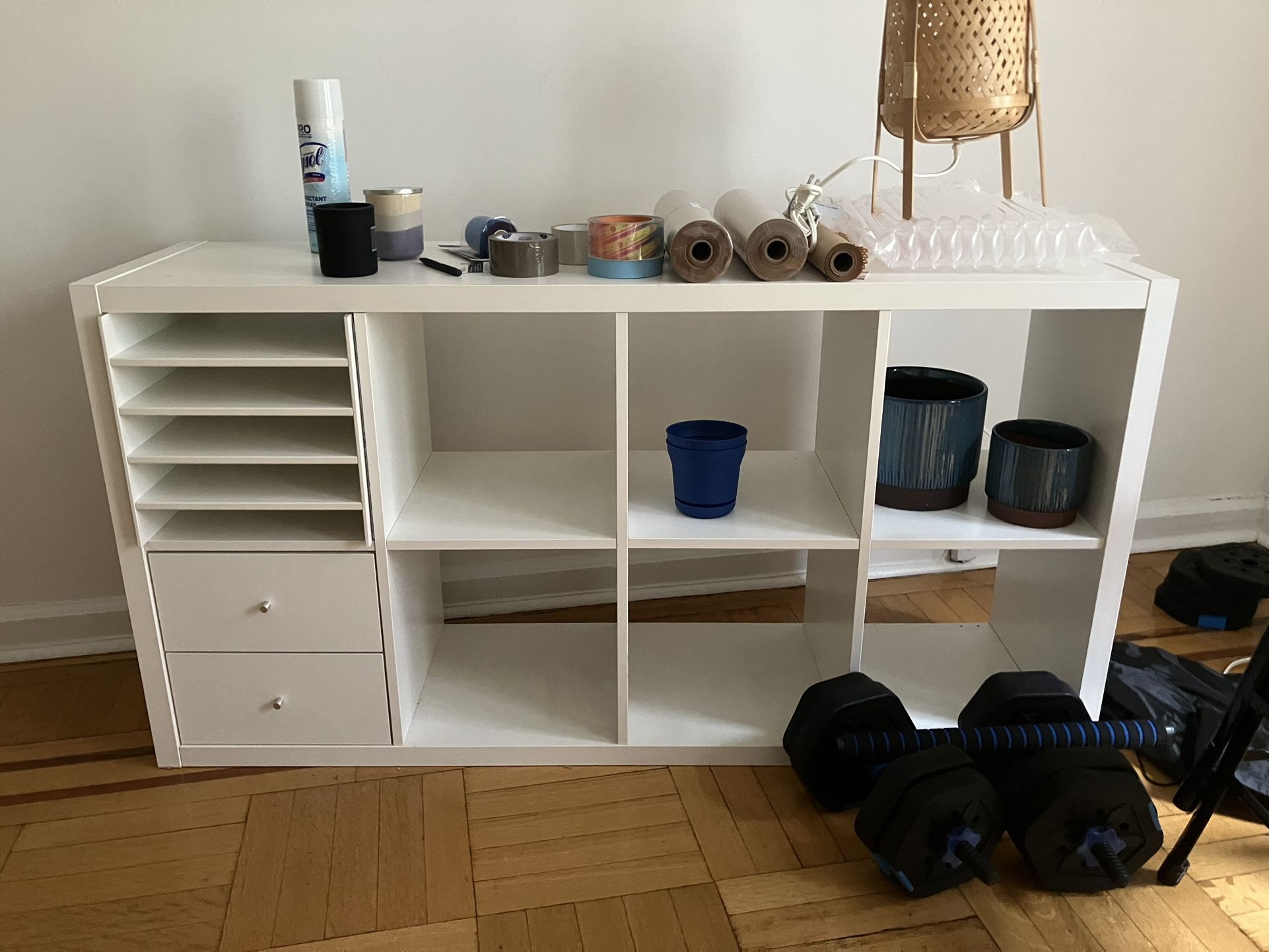 IKEA 2x4 Shelving Unit For Sale