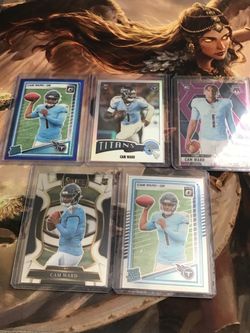 Cam Ward Titans Rookie Card Lot (5 Cards)