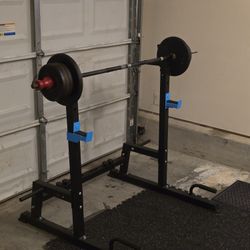 Barbell Weight Rack including Barbell + Plates