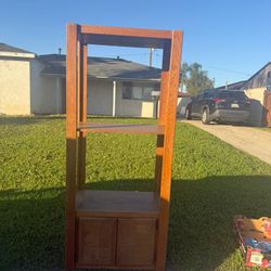 Free Television Stand, Solid Wood. At Curb South Whittier.