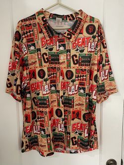 San Francisco Giants “ Beat L.A “ button up baseball collar shirt ( mens size XL ) price $60