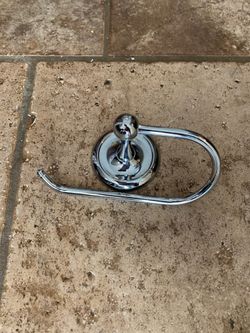 Chrome bathroom holder