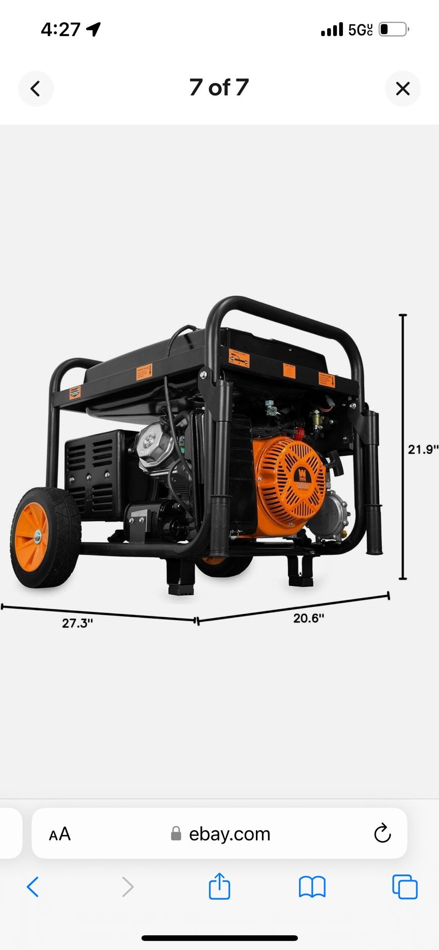 Wen 11000 Watt Dual Fuel Generator