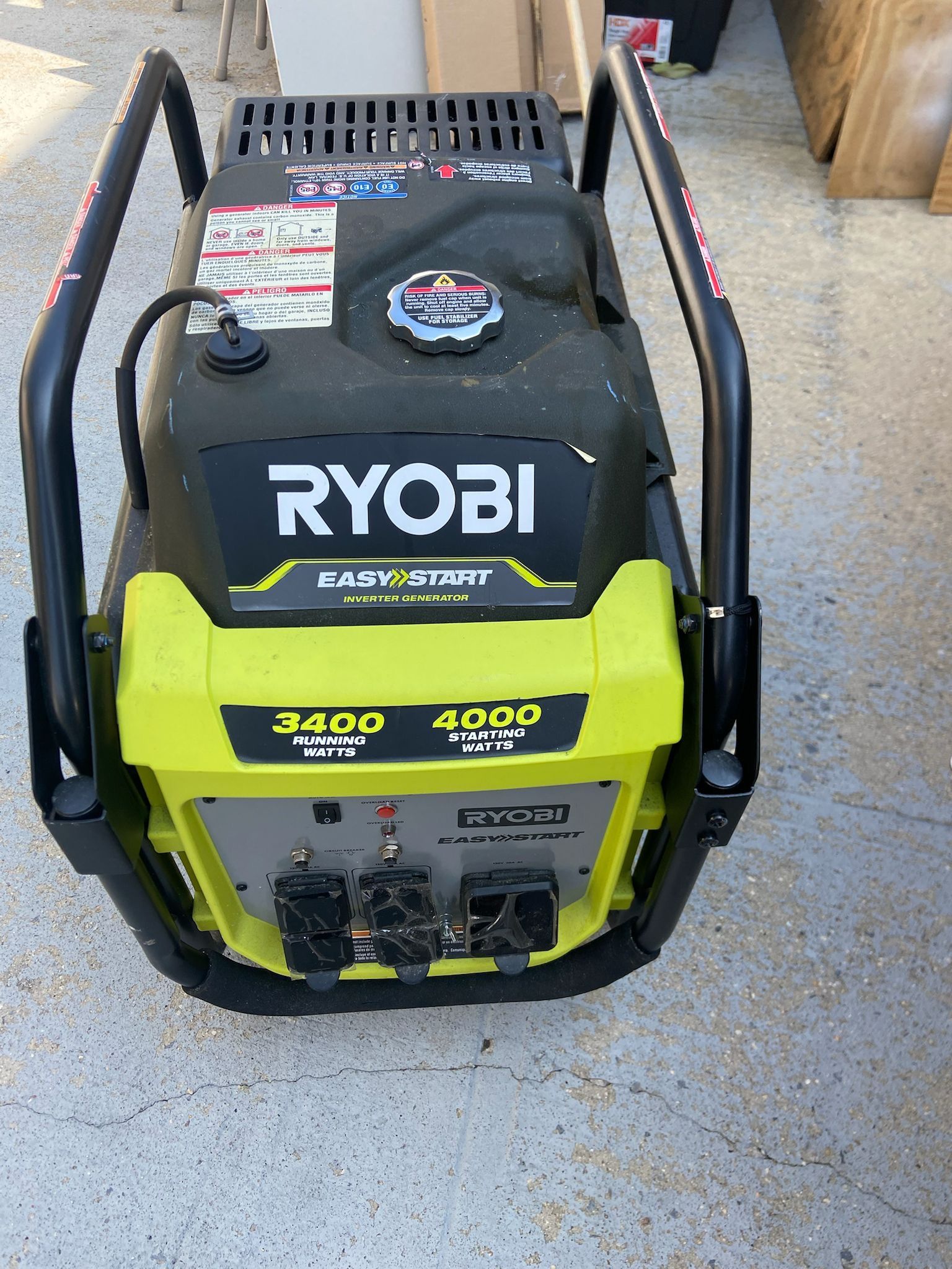 RYOBI 4000-watt Gasoline Powered Generator $600