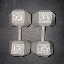 100LB CAP DUMBBELLS