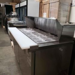 60” 5ft Food Sandwich Salad Prep Table Refrigerator