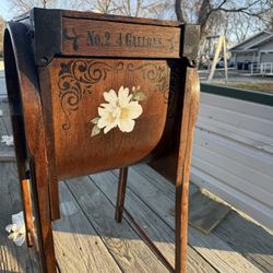 antique bentwood butter churn