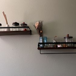 Extra Set Of Floating Shelves (2) With Hardware