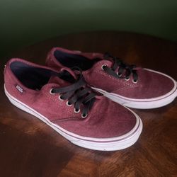 Women’s size 7.5 Vans Burgundy Sneakers