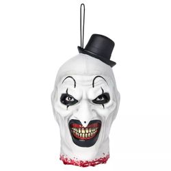 Terrifier Art the Clown Large Hanging Head 12” Halloween Prop Horror Officially Licensed Solid Heavy Head Latex NEW WITH TAGS